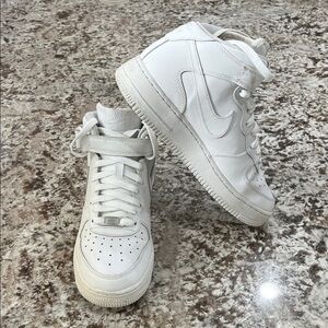Nike Air Force 1 Classic White Sneakers | Size 7Y | Iconic AF1